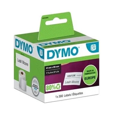 DYMO Etikety, do LW tlačiarní, odstríniteľné, 41x89 mm, 300 ks etikiet, DYMO