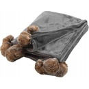 Douceur d'intérieur polyester sivý deka 150x125