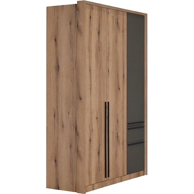 Matis Гардероб kaliopa 3v2f дъб артизан / сиво