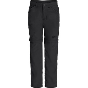 Jack Wolfskin Детски панталон със свалящи крачоли Jack Wolfskin Kid's Safari Zip Off Pants Walking trousers - Black - размер 140 (EU) (701-2597-0115)