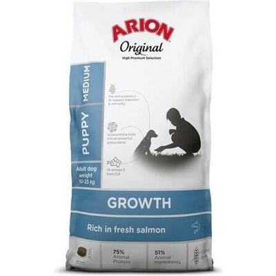 ARION Original Growth Puppy Medium Salmon Rice 12 kg