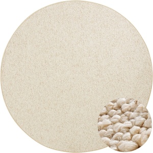Hanse Home Кремав кръгъл килим ø 200 cm Wolly - BT Carpet (102843-200)