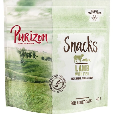 Purizon Snack jahňacie & ryby bez obilnín 3 x 40 g