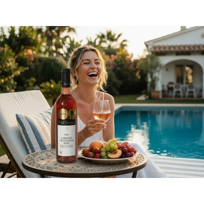 Vinařství Kachyňa Cabernet Sauvignon rosé polosladké růžové 2023 11,5% 0,75 l (holá láhev)