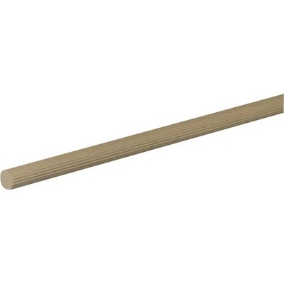 Tyč Konsta guľatá 10 x 1000 mm drážkovaná, buk