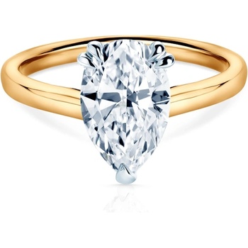 SAVICKI Годежен пръстен Savicki: двуцветно злато, лабораторен диамант