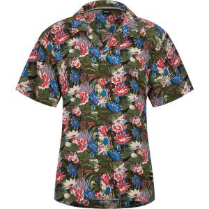 HUGO BOSS Риза с къс ръкав Boss Mens BOSS Bodywear Beach Patterned Short Sleeve Shirt - Light Green 351
