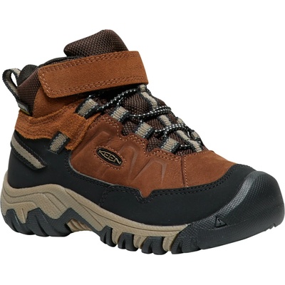 KEEN Детски туристически обувки Keen Kid's Targhee IV Mid WP Walking boots - Bison / Brindle - размер 30 (EU) (702-3648-0315)