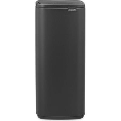Brabantia Кош за боклук Brabantia Bo Touch 1010135, 30 л, Плавно и безшумно отваряне, Голям отвор, Минерално покритие, Тъмносив (1010135)
