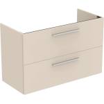 Ideal Standard i. Life A - Шкаф под мивка, 100x44x63 см, 2 чекмеджета, пясъчен мат T5257NF (T5257NF)