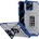 HQWear Калъф Crystal Ring Case Kickstand Tough Rugged, за iPhone 13 Pro Max, син (9145576220726)