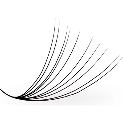 Luxury Lashes 10D Premium Řasy v Hotovém Vějířku 500 ks Zakřivení umělých řas: D, Délka umělých řas: 12 mm, Tloušťka řas: 005