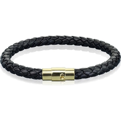 Šperky4U kožený splétaný černý NR1275K-21