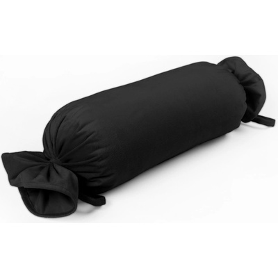 Biante Zamatový vankúš valec bonbon Velvet Prémium SVP-014 Čiernozelený 15x40