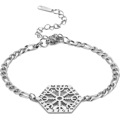 Impress Jewelry náramek z chirurgické oceli Fegvísir Viking 2310201041553268S