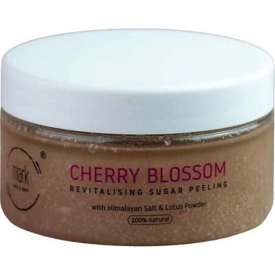 Mark sugar scrub Cherry blossom tělový peeling s lotosovým pudrem 200 ml