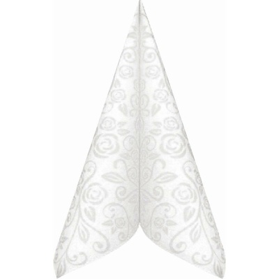 Wimex ubrousky Premium dekor R bílé 50ks 40x40cm
