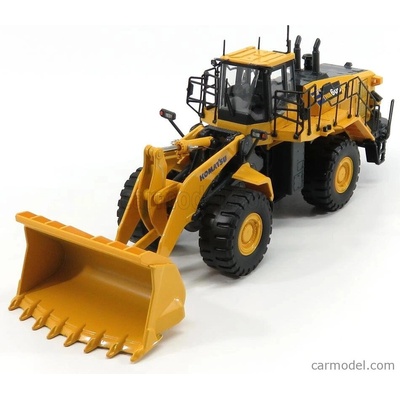 Universal hobbies Komatsu Wa600 Ruspa Gommata Scraper Tractor Žlutá Černá 1:50