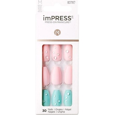 Kiss imPRESS Samolepiace nechty Nails Dew Drop 30 ks