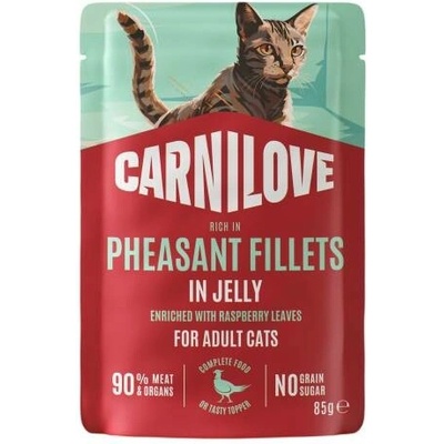 Carnilove Cat Pouch Jelly Pheasan & Raspberry Leaves 85 g