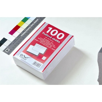 obálka C6 bílá samolepicí přehybová 114x162mm 1ks, baleno po 100ks