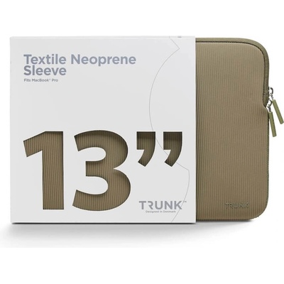 Trunk Удароустойчив неопренов калъф за Macbook Pro 13 и Macbook Air 13 (от модел 2017 и по-нов) - Trunk Textile Neoprene Laptop Sleeve (тъмнозелен) (TR-TTALSPA13-SGR)