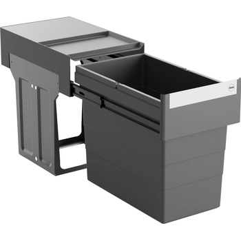 Hailo AS Vstavaný odpadkový kôš, Tandem 28, tmavo sivý