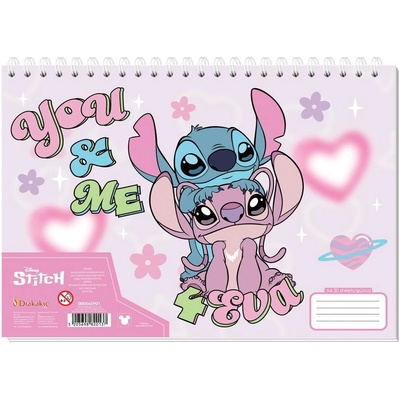 Diakakis Скицник със спирала А4, 30л, Lilo&Stitch (30204-А-LILOSTITC2)