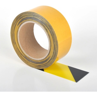Univerzální podlahová páska WT-5125 – PVC, žluto-černá, 50 mm × 10 m