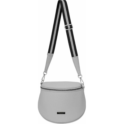 DIANA dámska crossbody koženková kabelka Sivá