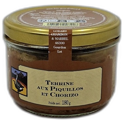 GODARD Vepřová terina s paprikou a chorizem 180 g