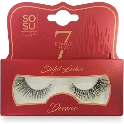 SOSU Cosmetics Deadly Sins Lashes umelé mihalnice Deceive 1 ks