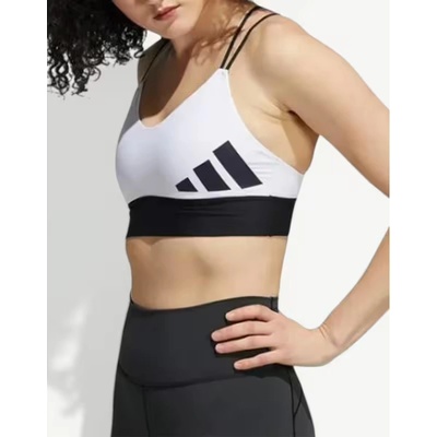 Adidas Performance Alpha Model 3 Bar Logo Bra White