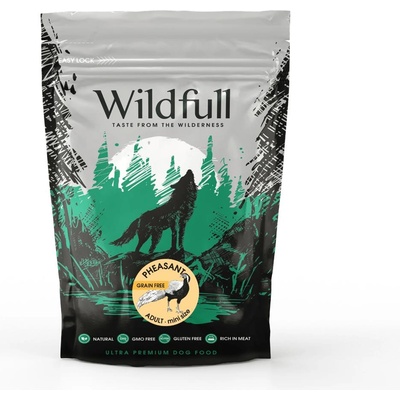 Wildfull dog pheasant mini size - Пълноценна суха храна за израснали кучета от малки и мини породи, без зърно, с месо от фазан, 500 гр