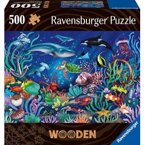 Ravensburger - Puzzle Wooden puzzle: Under the Sea - 500 piese