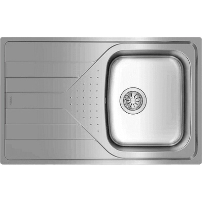 Teka Иноксова мивка за вграждане, микролен, обръщаема, за шкаф със светъл отвор 45 см Universe 45 T-XM 1B 1D (М.1104.МС)