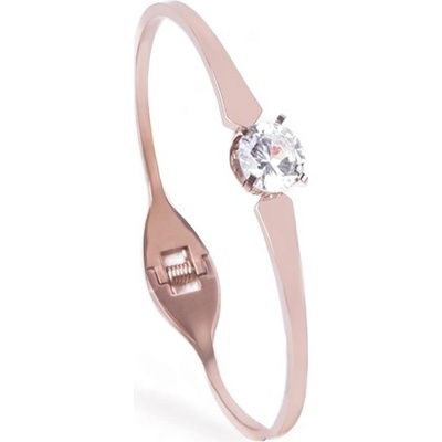 Bangles chirurgická ocel Crystal rose gold 1020