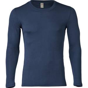 Engel Мъжко копринено термобельо Engel Shirt L/S Merino base layer - Marine - размер 46/48 (EU) (014-0745-0411)