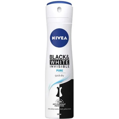 Nivea Black & White Invisible Pure 48h deo spray 150 ml