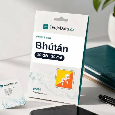 eSIM Bhútán 10 GB / 29 dní