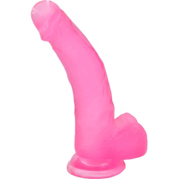 Lovetoy Jelly Studs - 20см розово дилдо с вендуза