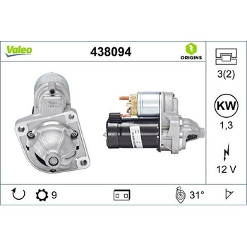 Štartér VALEO 438094