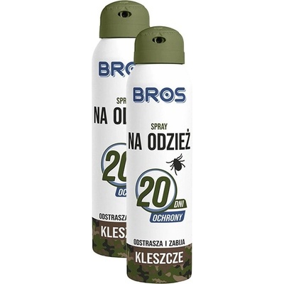 Bros Repelent proti klíšťatům spray na oděvy 2 x 90 ml