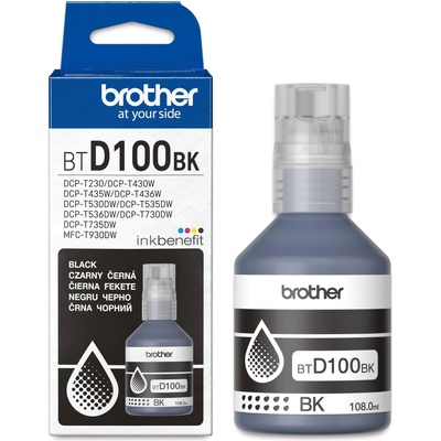 Brother Бутилка с мастило Brother - BTD100BK, за MFC-T930DW, Black (BTD100BK)