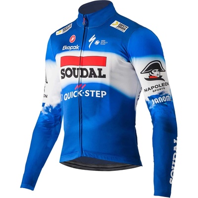 Castelli SOUDAL QUICK-STEP 2024 THERMAL modrá/biela/červená