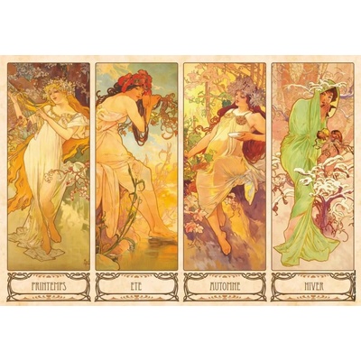 D-Toys Alfons Mucha Roční období 1000 dílků
