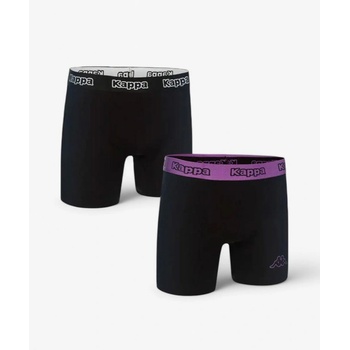 Kappa 2-Pack Boxershorts Black/Purple