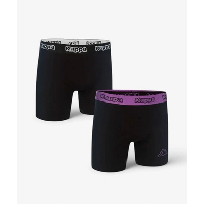 Kappa 2-Pack Boxershorts Black/Purple