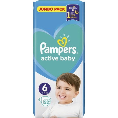 Pampers Active Baby 6 52 ks