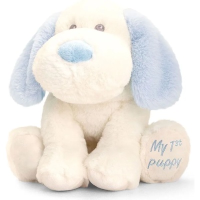 Keel Toys Кученце, Синьо, Бебешка играчка, 20 см - Keel Toys